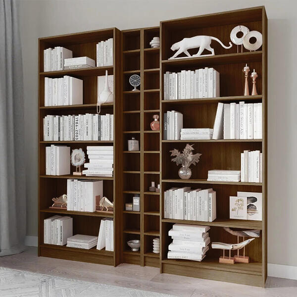 Шкаф-стеллаж Билли 111 Орех Экко 9459 200*28*202 см, Бежевый   Фиеста