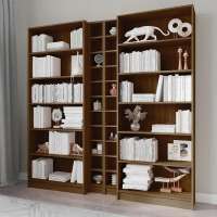 Шкаф-стеллаж Билли 111 Орех Экко 9459 200*28*202 см, Бежевый   Фиеста