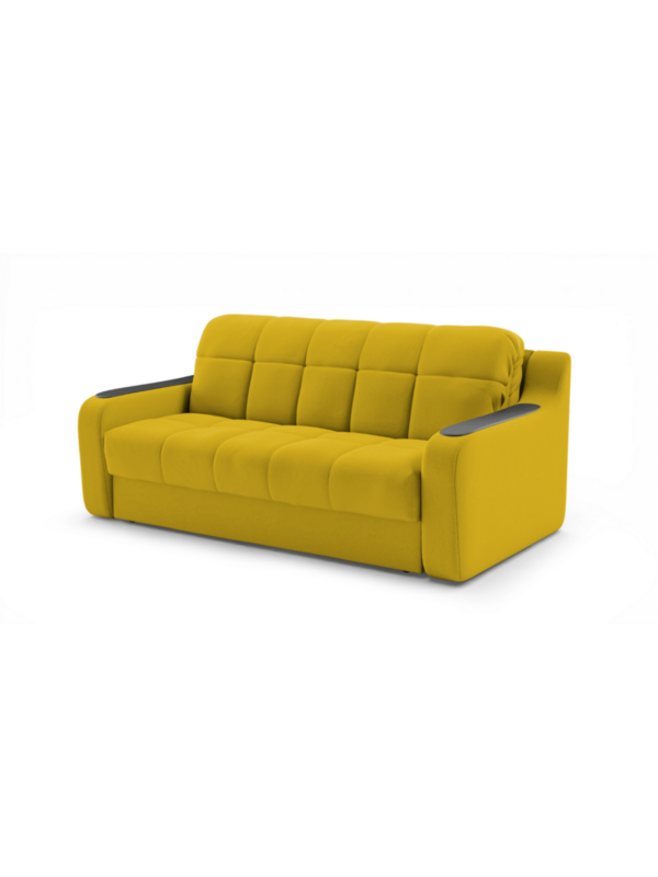 Диван Тифани Vivaldi 15 216*115*95 см, Желтый Велюр Аккордеон Фиеста