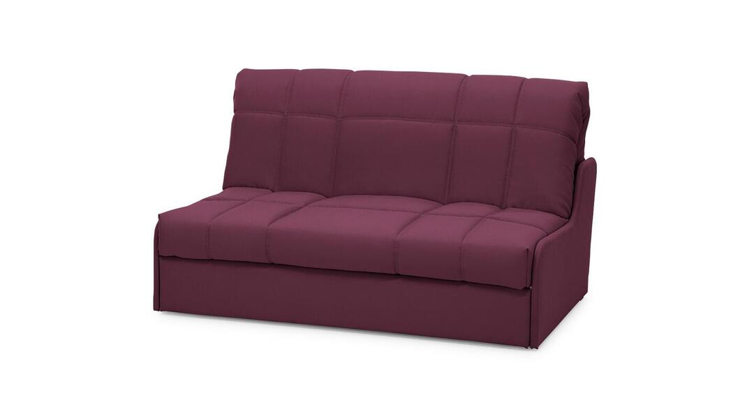 Диван Виа 8 Лайт Vivaldi 35 131*105*88 см, Бордовый Велюр Аккордеон Фиеста