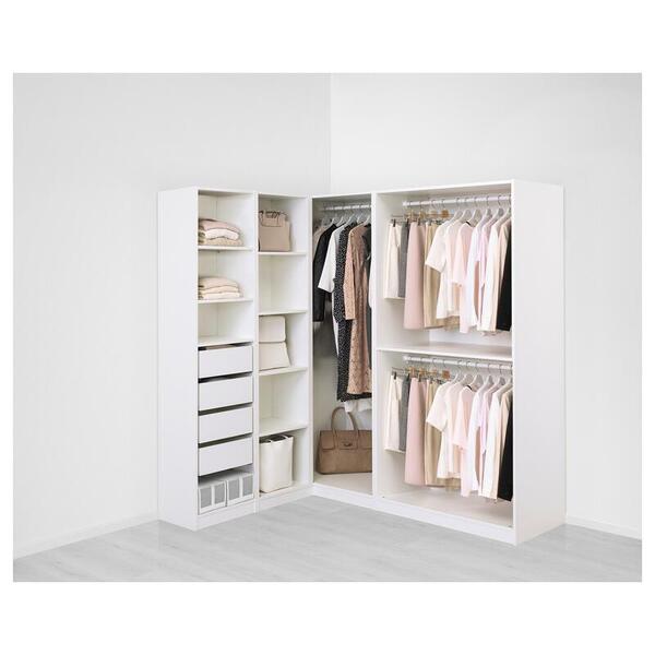 Гардероб PAX (угловой) 160x188x201 см (белый) 160*188*201 см, Белый   Фиеста