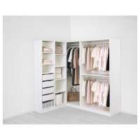 Гардероб PAX (угловой) 160x188x201 см (белый) 160*188*201 см, Белый   Фиеста