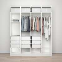Гардероб PAX (комбинация) 200x58x236 см (белый) 200*58*236 см, Белый   Фиеста