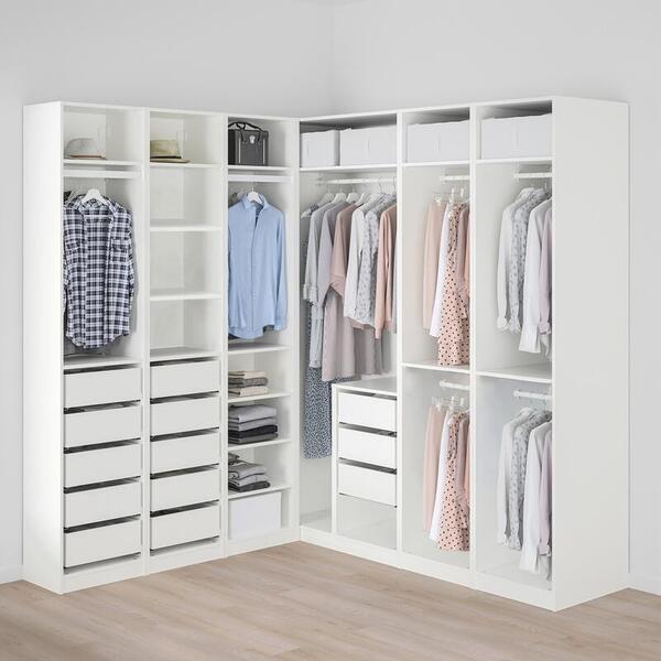 Гардероб PAX (угловой) 211x213x236 см (белый) 211*213*236 см, Белый   Фиеста