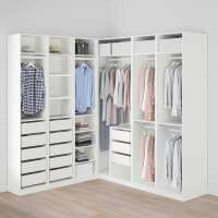 Гардероб PAX (угловой) 211x213x236 см (белый) 211*213*236 см, Белый   Фиеста