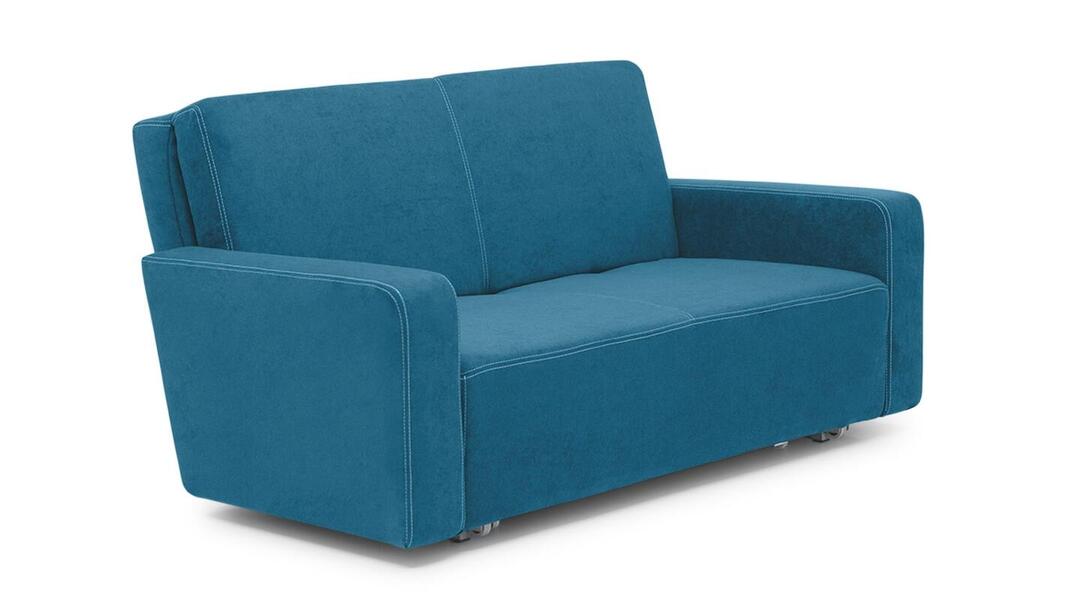 Диван Роин Vivaldi 13 187*100*86 см, Синий Велюр Аккордеон Фиеста