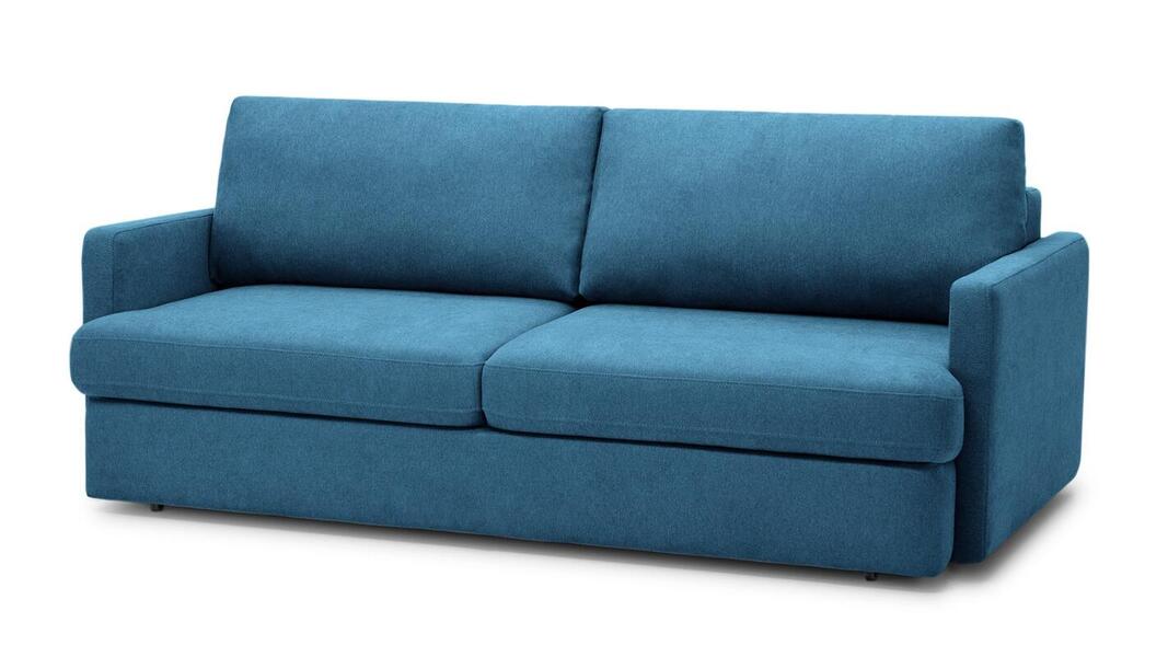 Диван Стелф Vivaldi 13 210*109*90 см, Синий Велюр Еврокнижка Фиеста