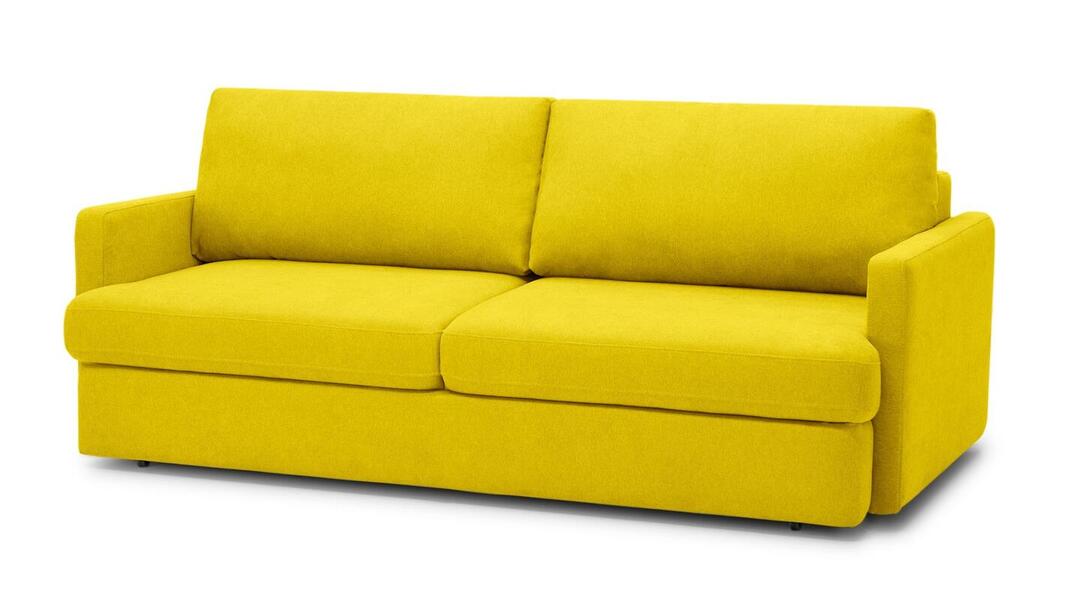 Диван Стелф Vivaldi 15 210*109*90 см, Желтый Велюр Еврокнижка Фиеста