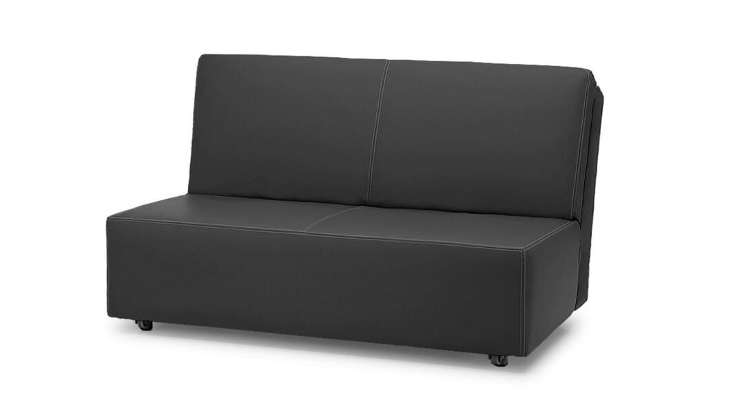 Диван Лорт Galaxy Black 142*100*86 см, Черный Экокожа Аккордеон Фиеста