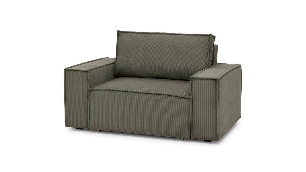 Кресло Софт 2 Cilium Brown 152*103*90 см, Коричневый Вельвет Дельфин Фиеста