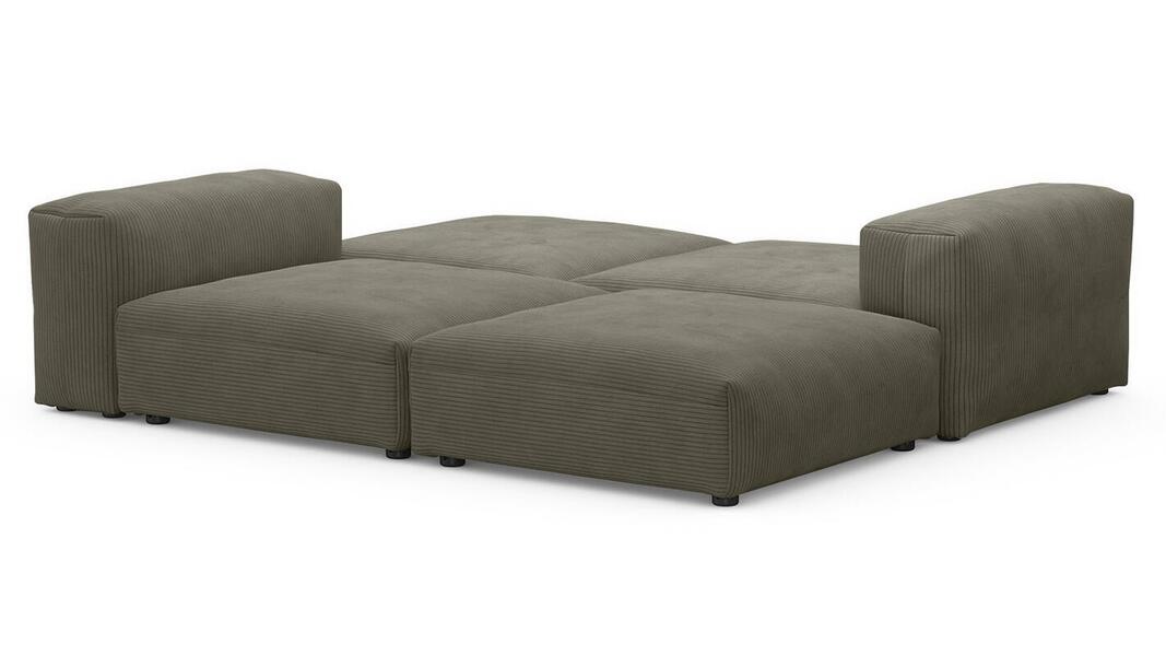 Диван Фиджи Cilium Brown 242*211*62 см, Коричневый Вельвет Нераскладной Фиеста