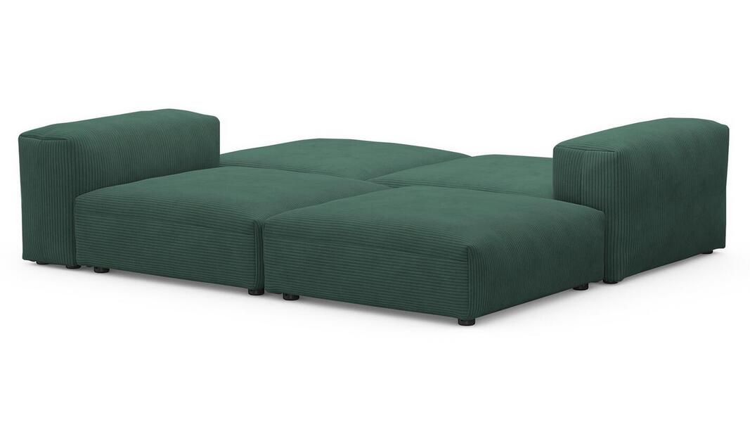 Диван Фиджи Cilium Forest 242*211*62 см, Зеленый Вельвет Нераскладной Фиеста
