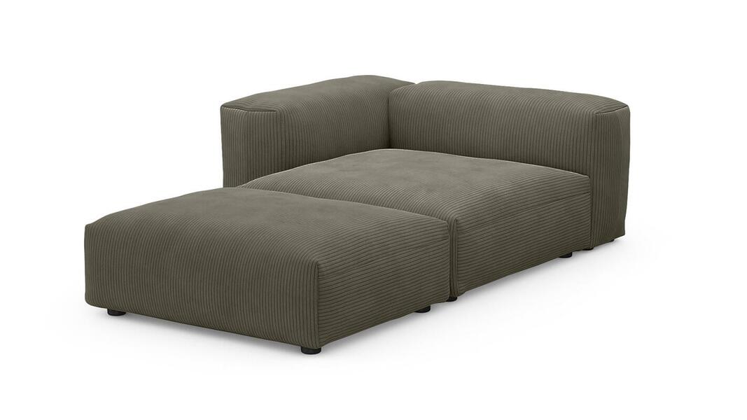 Оттоманка Фиджи Cilium Brown 137*221*62 см, Коричневый Вельвет Нераскладной Фиеста