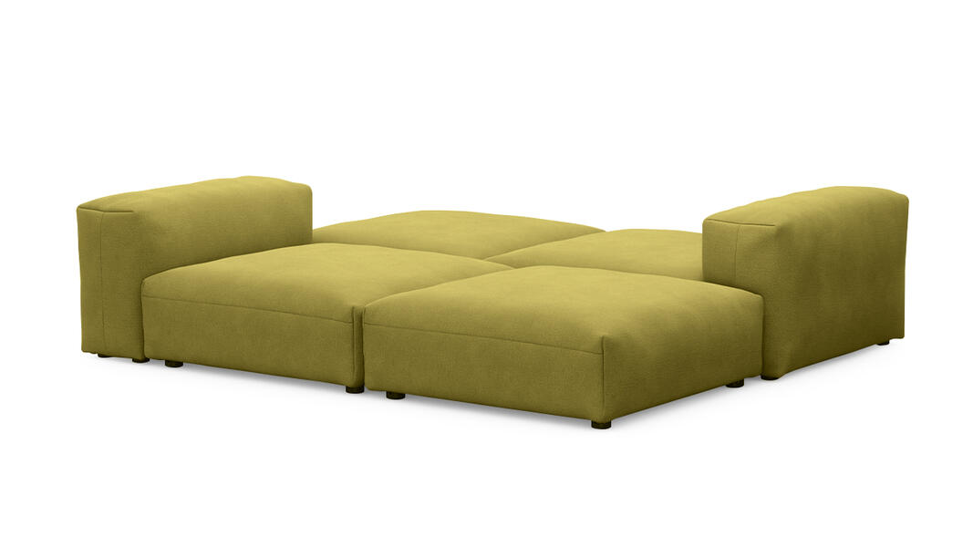 Диван Фиджи Vivaldi 33 242*211*62 см, Желтый Велюр Нераскладной Фиеста