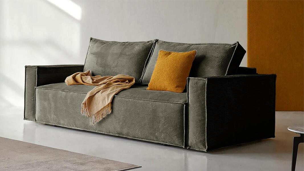 Диван Софт 3 Cilium Brown 240*94*80 см, Коричневый Вельвет Еврокнижка Фиеста