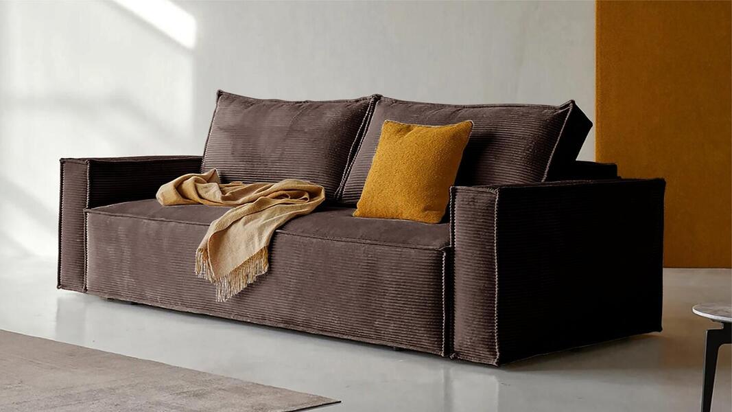 Диван Софт 3 Cilium Chocolate 240*94*80 см, Коричневый Вельвет Еврокнижка Фиеста