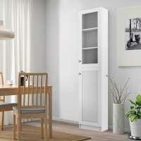 Шкаф книжный Билли 330 Белый Фасадный 0101 40*30*202 см, Белый   Фиеста в наличии