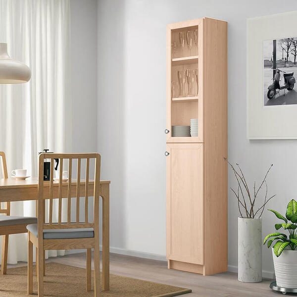 Шкаф книжный Билли 330 Дуб Молочный 8622 40*30*202 см, Бежевый   Фиеста