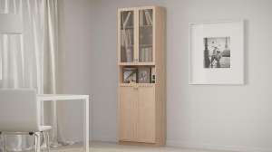 Шкаф книжный Билли 333 Дуб Сонома светлый 3025 80*30*237 см, Бежевый   Фиеста