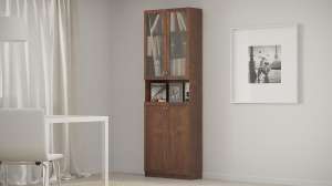 Шкаф книжный Билли 333 Орех Экко 9459 80*30*237 см, Коричневый   Фиеста