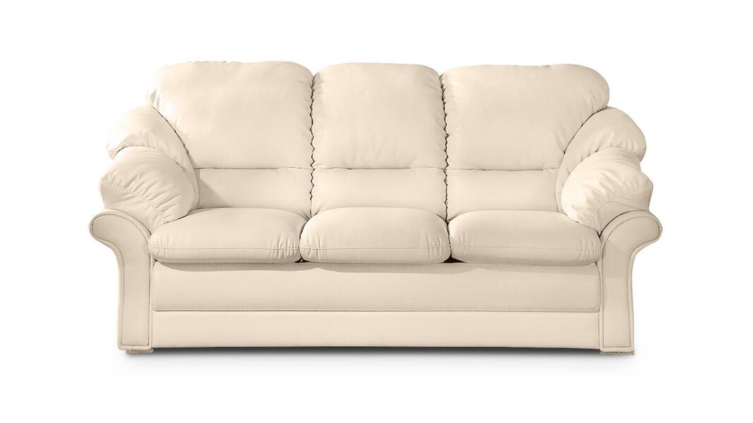 Диван Нодус трехместный Madras 22 215*104*98 см, Бежевый Натуральная кожа Нераскладной Фиеста