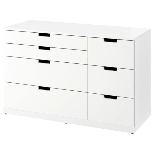 Комод NORDLI 47х120х76 см (МДФ) Белый DM635-6 120*47*76 см, Белый   Фиеста
