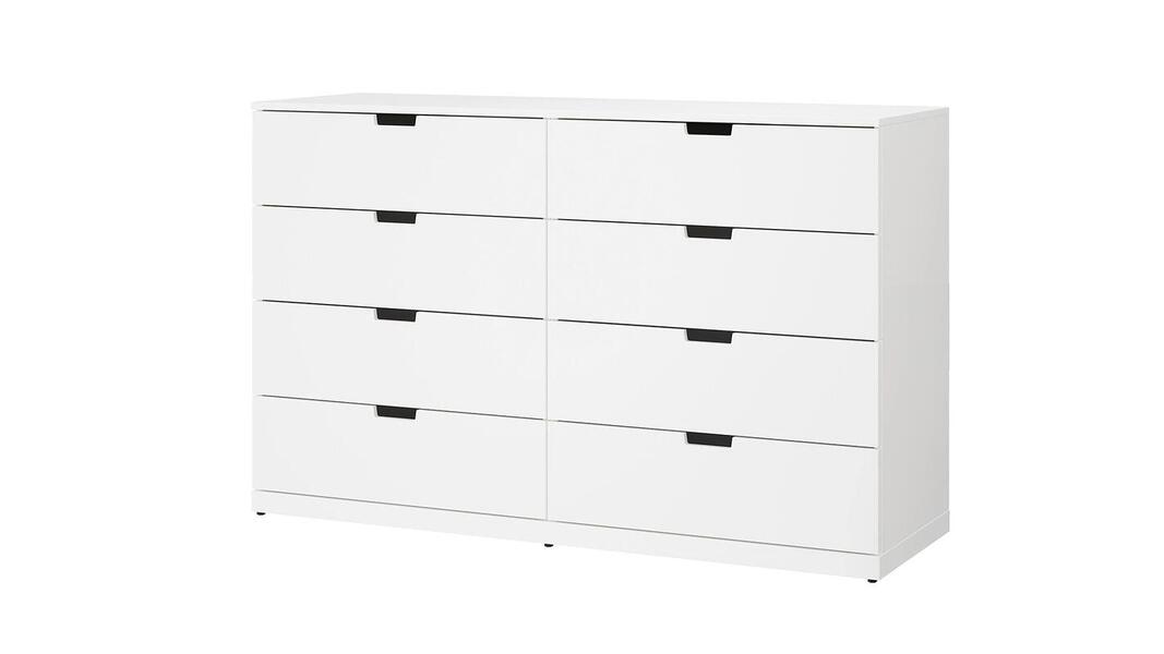 Комод NORDLI 8 120x90 см (МДФ) Белый DM635-6 120*45*90 см, Белый   Фиеста