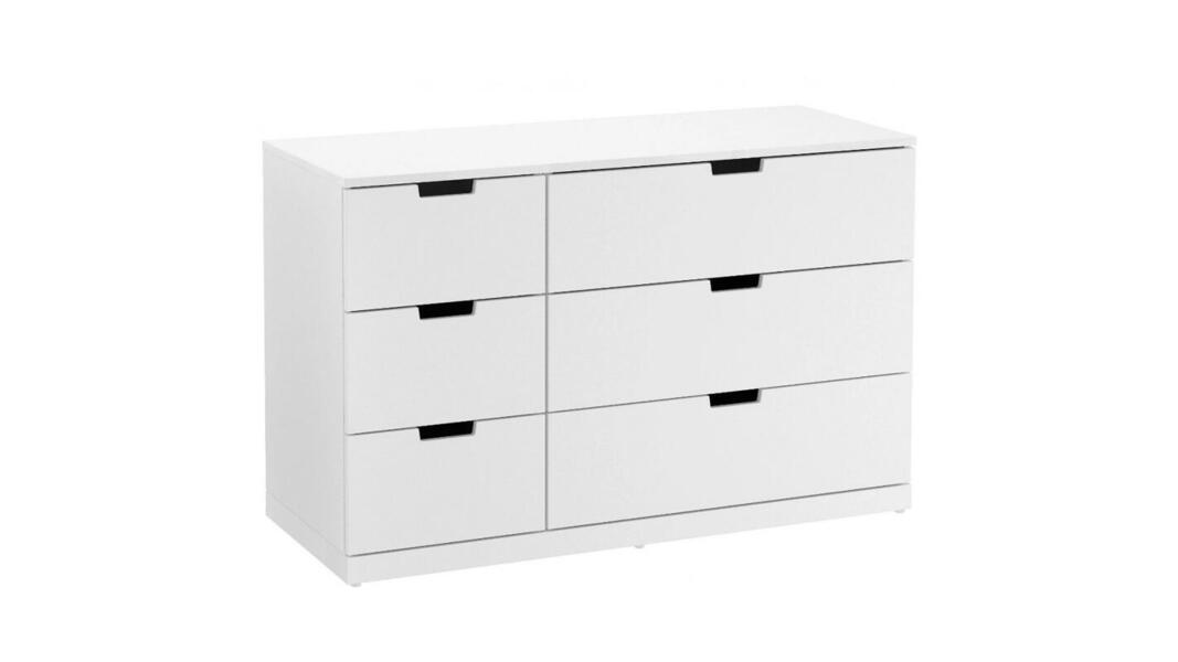 Комод Генри-3 (МДФ) Белый DM635-6 90*45*70 см, Белый   Фиеста