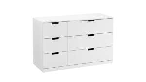 Комод Генри-3 (МДФ) Белый DM635-6 90*45*70 см, Белый   Фиеста