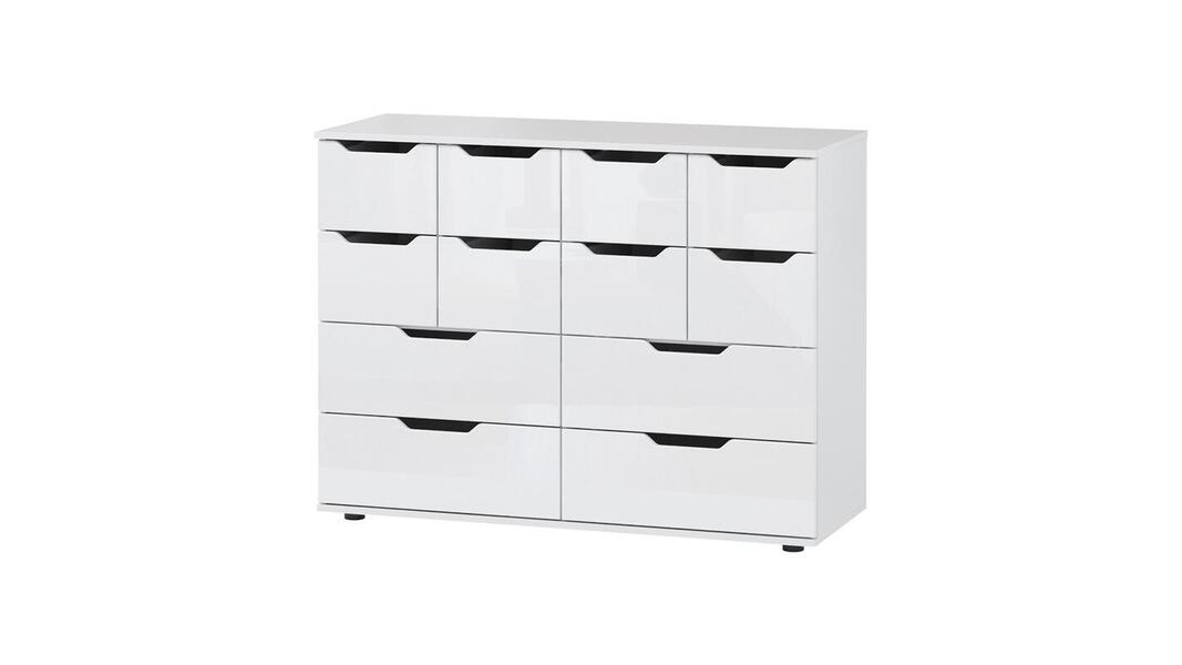 Комод Генри-15 (МДФ) Белый DM635-6 120*45*91 см,    Фиеста