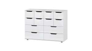 Комод Генри-15 (МДФ) Белый DM635-6 120*45*91 см,    Фиеста
