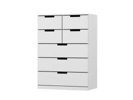 Комод NORDLI 15 (МДФ) Белый DM635-6 60*45*110 см, Белый   Фиеста