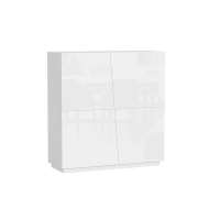 Комод Цесена 2 (МДФ) Белый DM635-6 120*43*126 см, Белый   Фиеста