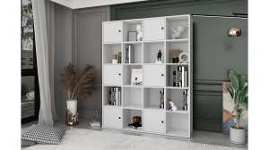 Книжный стеллаж Билли Айден 5 IКЕА Белый Фасадный 0101 128*30*160 см, Белый   Фиеста