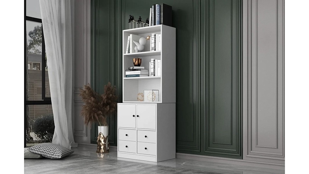 Книжный стеллаж Билли Айден 9 IКЕА Белый Фасадный 0101 65*40*167 см, Белый   Фиеста