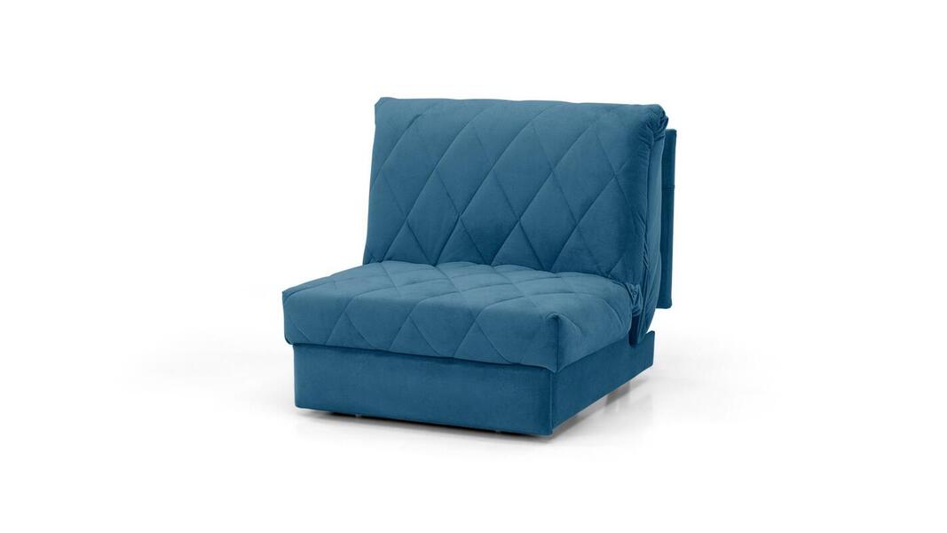 Кресло-кровать Римус Vivaldi 13 96*110*92 см, Синий Велюр Аккордеон Фиеста