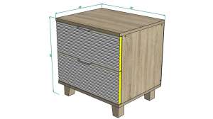 Тумба Марвин Йорк МДФ 50*40*50 см,    Фиеста