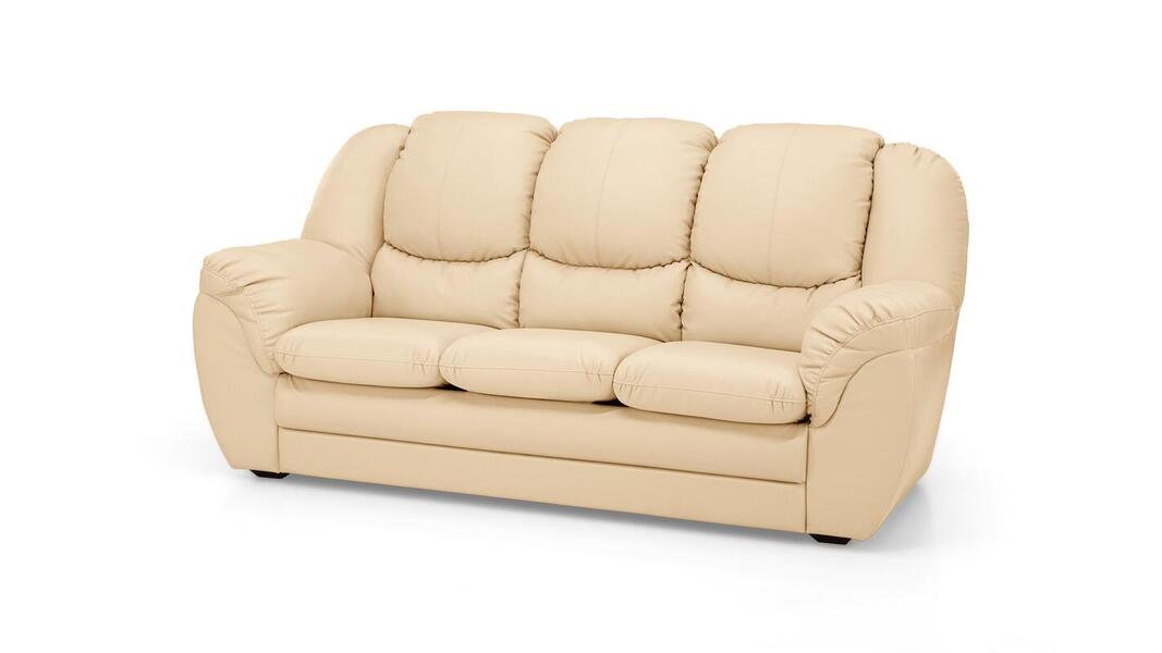 Диван Нимфа трехместный (французская раскладушка) Madras 22 216*110*103 см, Бежевый Натуральная кожа Французская раскладушка Фиеста