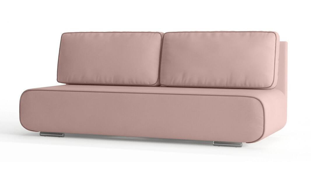 Диван Смайл Vivaldi 27 200*91*80 см, Розовый Велюр Еврокнижка Фиеста