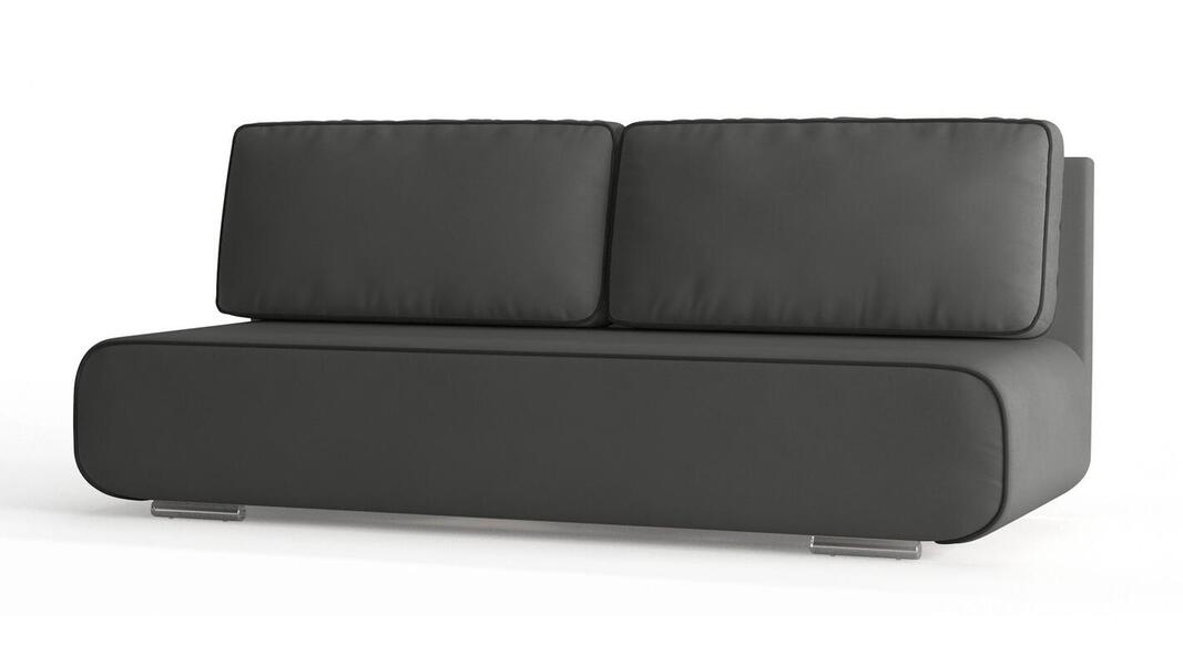 Диван Смайл Vivaldi 37 200*91*80 см, Серый Велюр Еврокнижка Фиеста