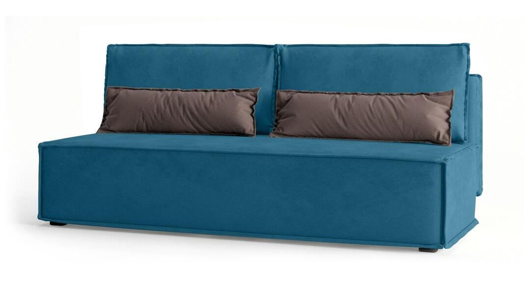 Диван Лофт Vivaldi 13 195*91*80 см, Синий Велюр Еврокнижка Фиеста