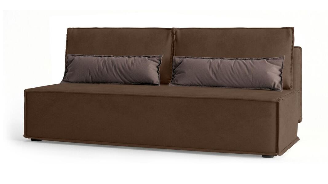 Диван Лофт Vivaldi 23 195*91*80 см, Коричневый Велюр Еврокнижка Фиеста