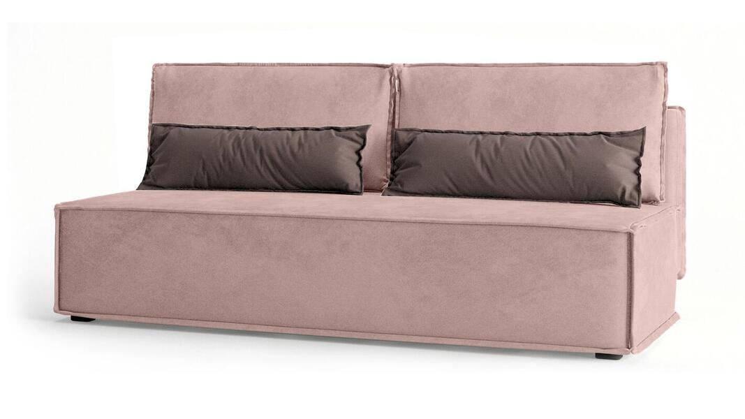 Диван Лофт Vivaldi 27 195*91*80 см, Розовый Велюр Еврокнижка Фиеста