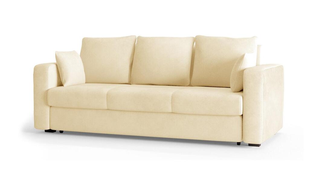 Диван Ливерпуль Лайт Vivaldi 03 230*94*80 см, Бежевый Велюр Еврокнижка Фиеста