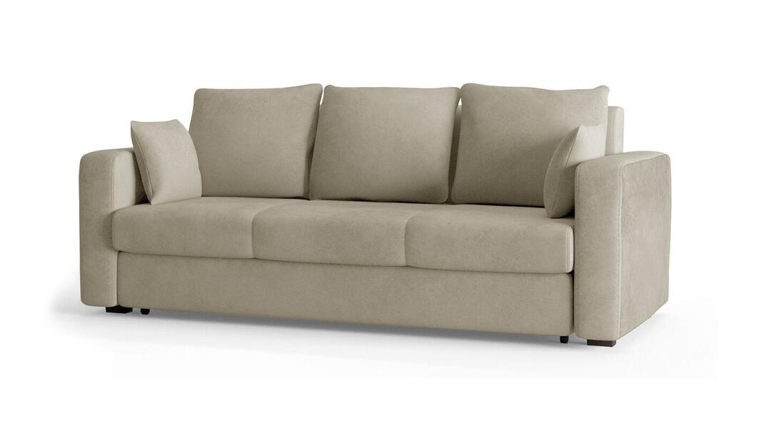 Диван Ливерпуль Лайт Vivaldi 04 230*94*80 см, Бежевый Велюр Еврокнижка Фиеста