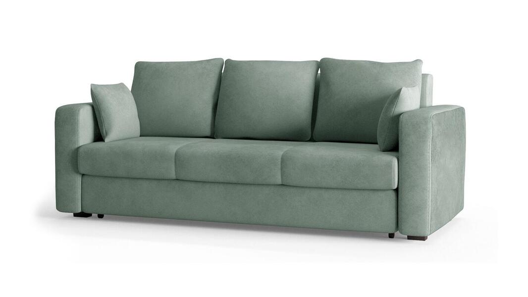 Диван Ливерпуль Лайт Vivaldi 10 230*94*80 см, Зеленый Велюр Еврокнижка Фиеста