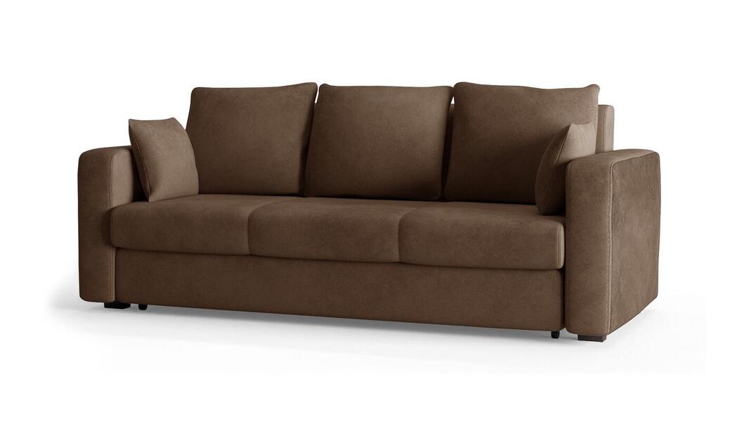 Диван Ливерпуль Лайт Vivaldi 23 230*94*80 см, Коричневый Велюр Еврокнижка Фиеста