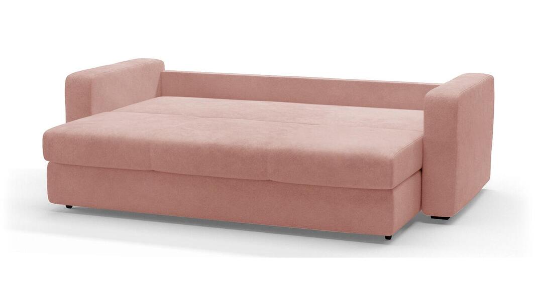 Диван Ливерпуль Лайт Vivaldi 27 230*94*80 см, Розовый Велюр Еврокнижка Фиеста