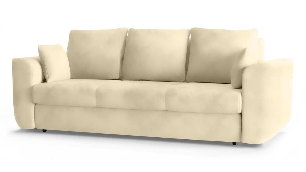 Диван Стемфорд Лайт Vivaldi 03 230*94*80 см, Бежевый Велюр Еврокнижка Фиеста