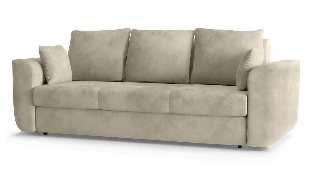 Диван Стемфорд Лайт Vivaldi 04 230*94*80 см, Бежевый Велюр Еврокнижка Фиеста